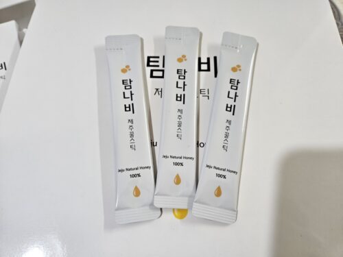 [선물세트] 탐나비 제주꿀스틱 순도 120% 천연꿀 photo review